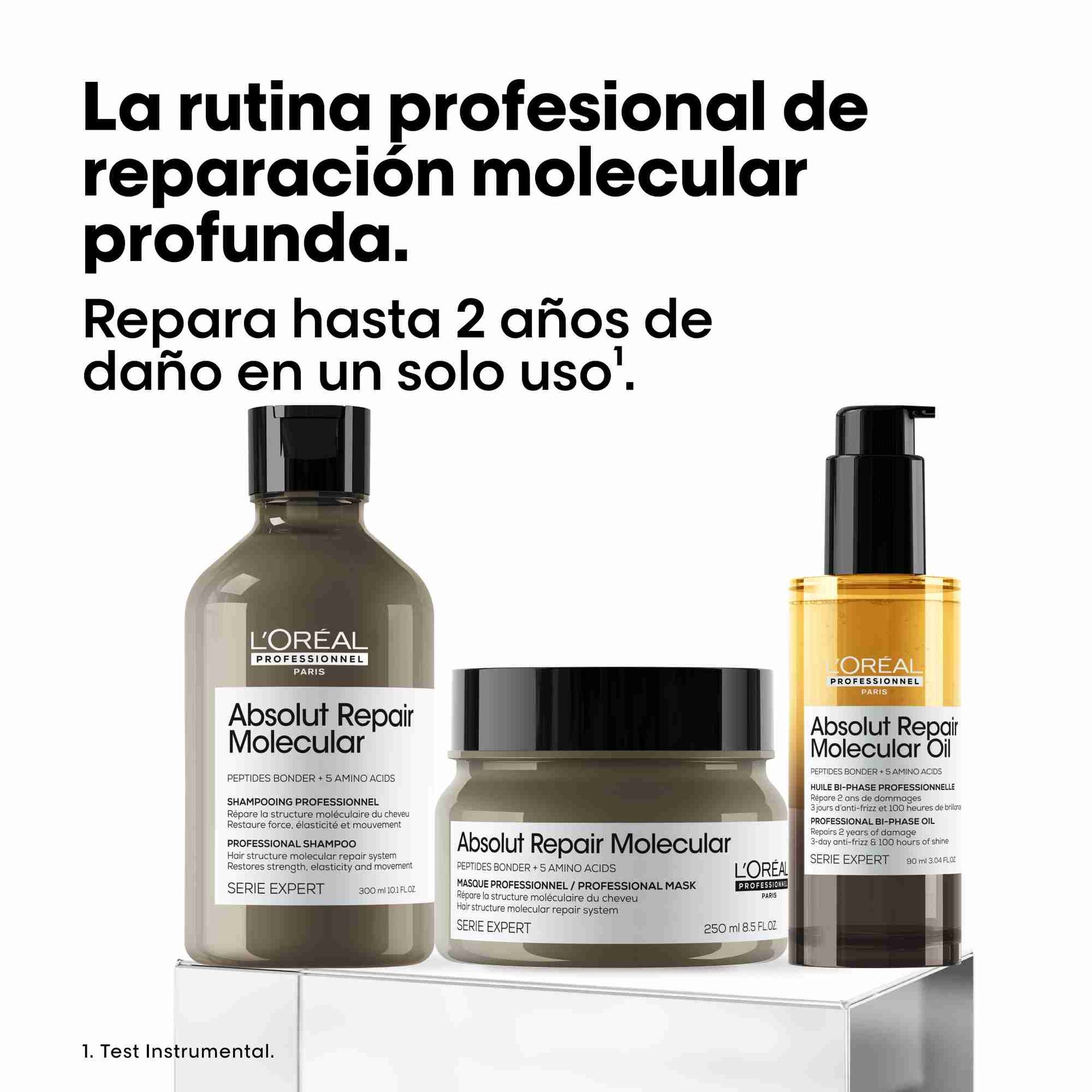 Rutina de tratamiento de reparacion del cabello